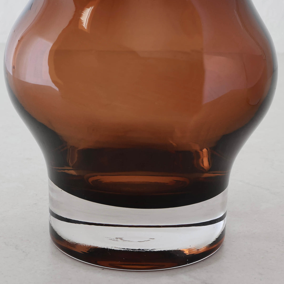PILA VASE |  20CM  |  RUST CLAY GLASS