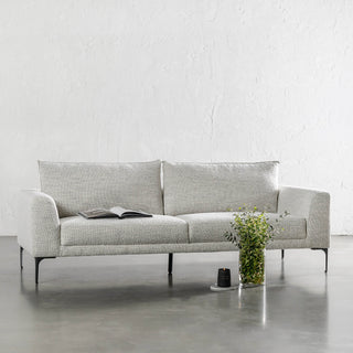 PILOTI 3 SEATER SOFA  |  ASHEN MIST BOUCLE | STYLED
