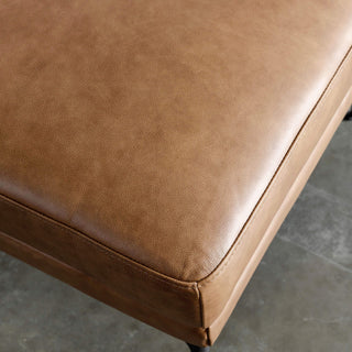 PILOTI 3 SEATER SOFA  |  DAKOTA SADDLE TAN | CLOSEUP