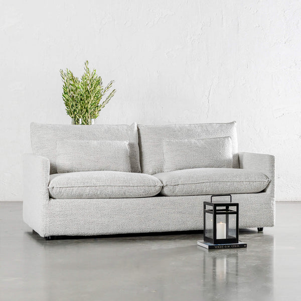 PILOTI BREMAN SLIP COVER SOFA BED  |  3.5 SEATER  |  ASHEN MIST BOUCLE