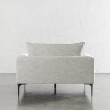 PILOTI CHAISE LOUNGE CHAIR  |  ASHEN MIST BOUCLE  |  BACK VIEW