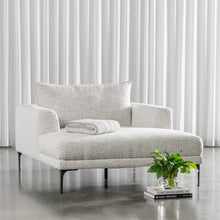 PILOTI CHAISE LOUNGE CHAIR  |  ASHEN MIST BOUCLE