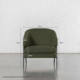 PILOTI ESSEN ARMCHAIR | CYPRESS VINE GREEN