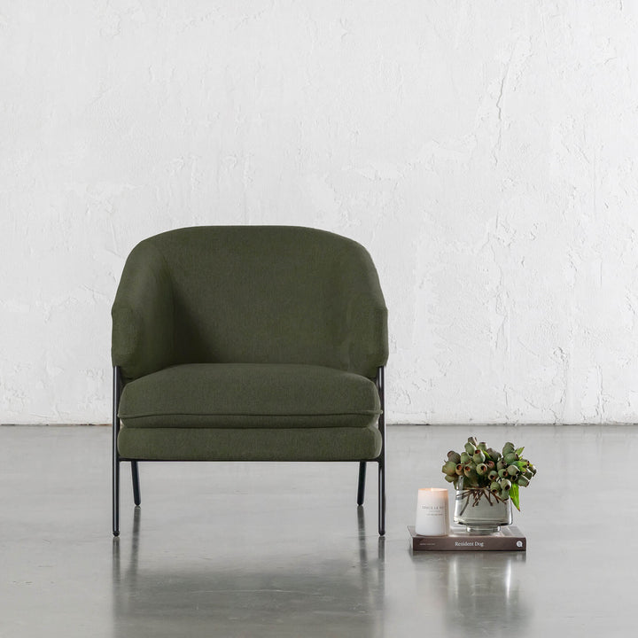 PILOTI ESSEN ARMCHAIR | CYPRESS VINE GREEN