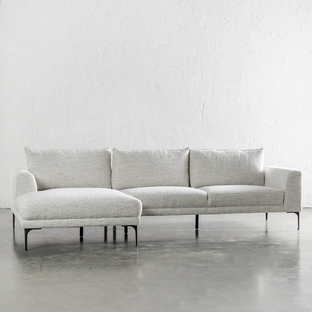 PILOTI MODULAR LOUNGE SOFA  |  ASHEN MIST BOUCLE