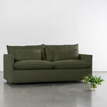 PILOTI BREMAN SLIP COVER SOFA BED  |  3.5 SEATER  |  CYPRESS VINE GREEN