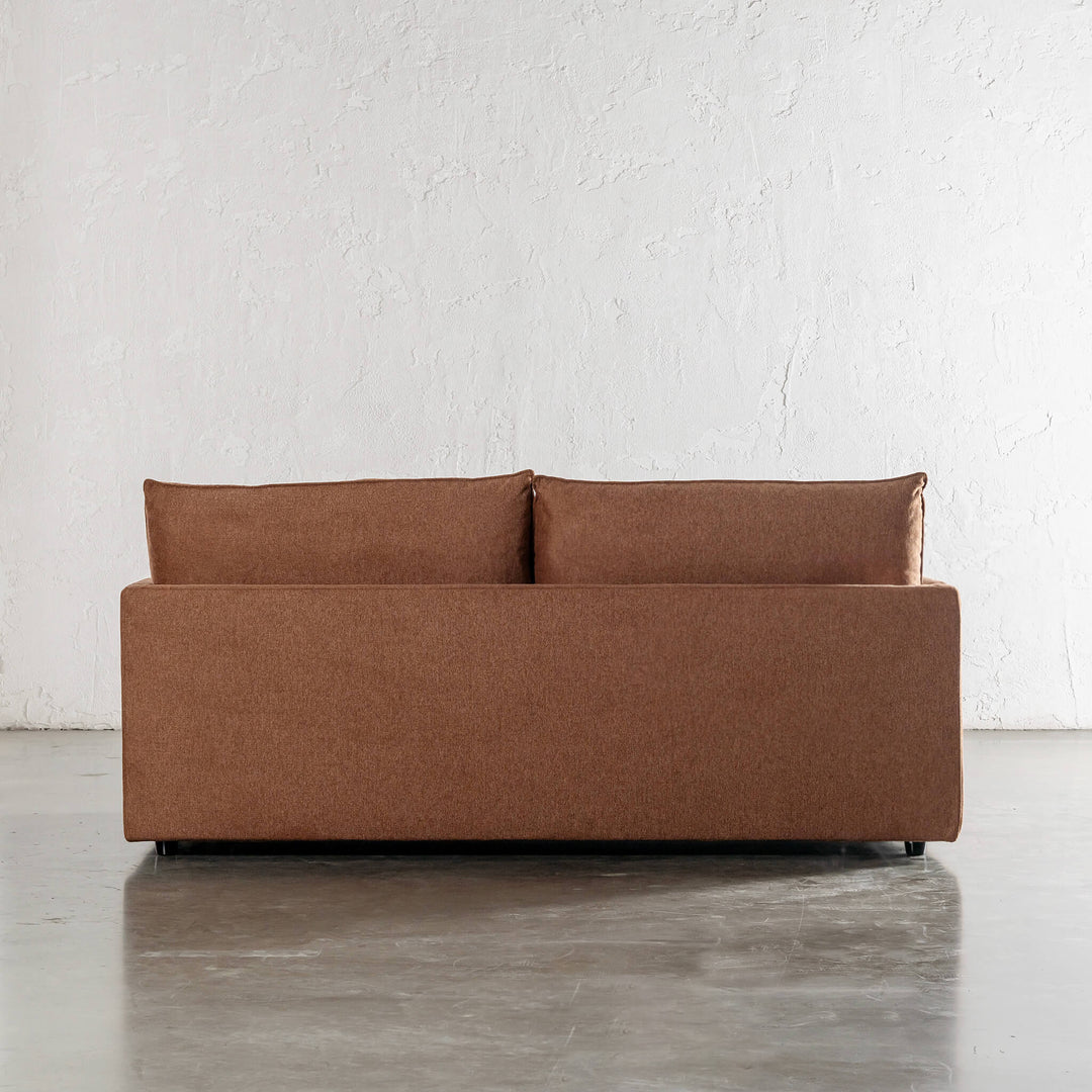 PILOTI BREMAN SLIP COVER SOFA BED  |  3.5 SEATER  |  BURNT UMBER RUST
