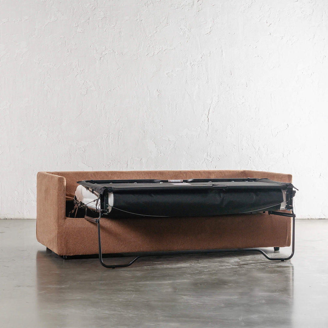 PILOTI BREMAN SLIP COVER SOFA BED  |  3.5 SEATER  |  BURNT UMBER RUST