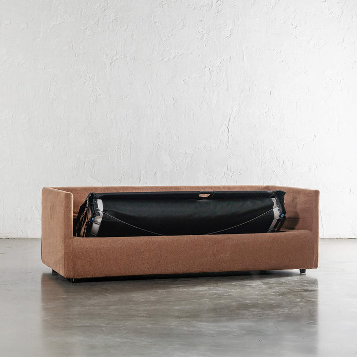 PILOTI BREMAN SLIP COVER SOFA BED  |  3.5 SEATER  |  BURNT UMBER RUST