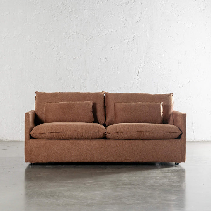 PILOTI BREMAN SLIP COVER SOFA BED  |  3.5 SEATER  |  BURNT UMBER RUST