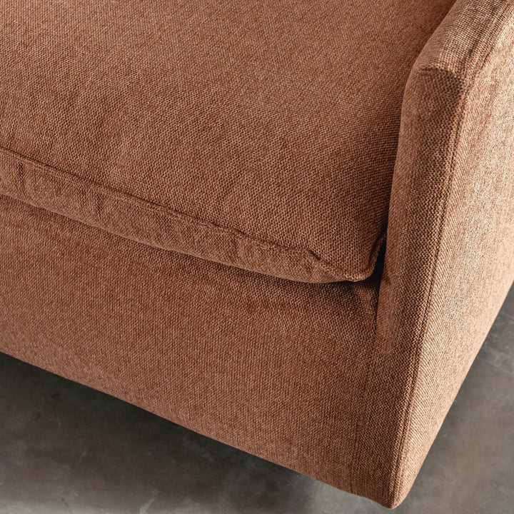 PILOTI BREMAN SLIP COVER SOFA BED  |  3.5 SEATER  |  BURNT UMBER RUST