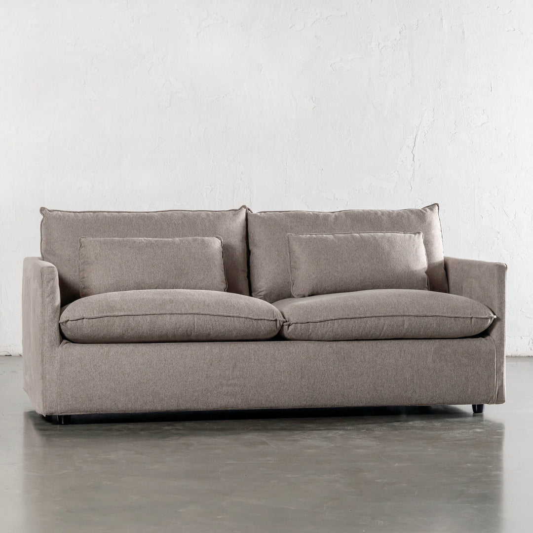 PILOTI BREMAN SLIP COVER SOFA BED  |  3.5 SEATER  |  BEDARRA SAND