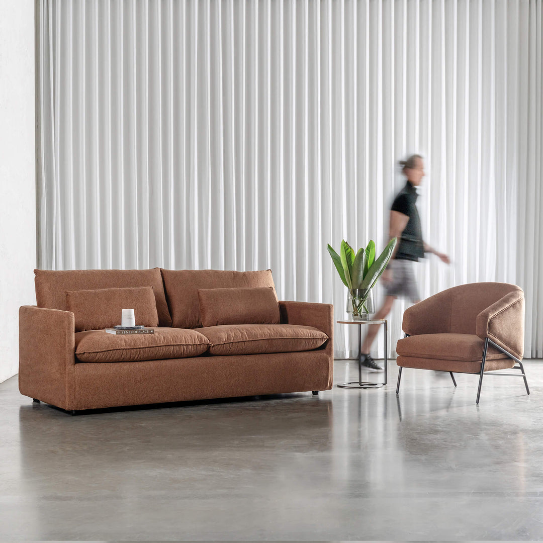 PILOTI ESSEN ARMCHAIR  |  BURNT UMBER RUST