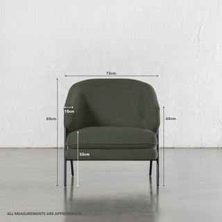 PILOTI ESSEN ARMCHAIR | CYPRESS VINE GREEN