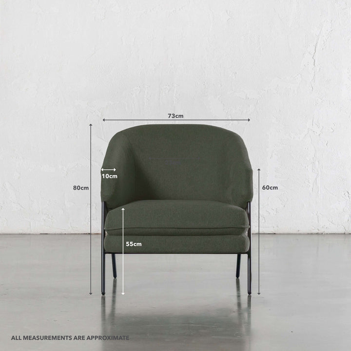 PILOTI ESSEN ARMCHAIR | CYPRESS VINE GREEN