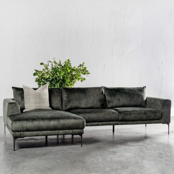 PILOTI MODULAR LOUNGE SOFA   |  MANGROVE OLIVE GREEN