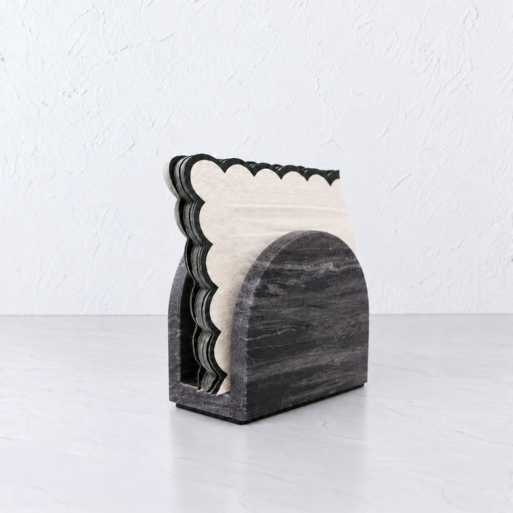 PISANI ARCH NAPKIN HOLDER  |  GREY MARBLE