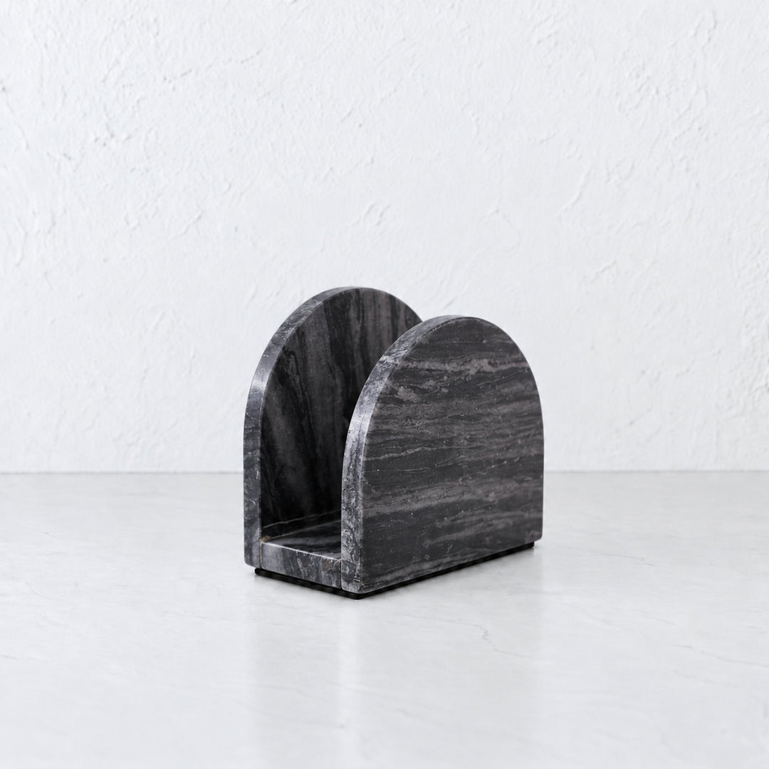 PISANI ARCH NAPKIN HOLDER  |  GREY MARBLE