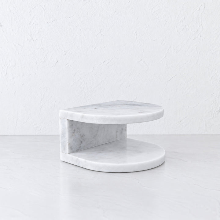 PISANI ARCH NAPKIN HOLDER  |  WHITE MARBLE
