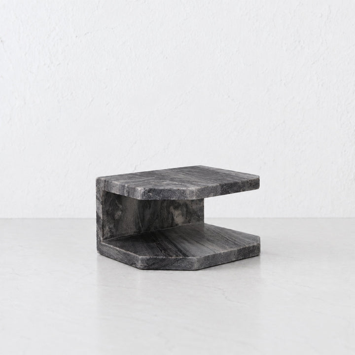 PISANI SQUARE NAPKIN HOLDER  |  GREY MARBLE