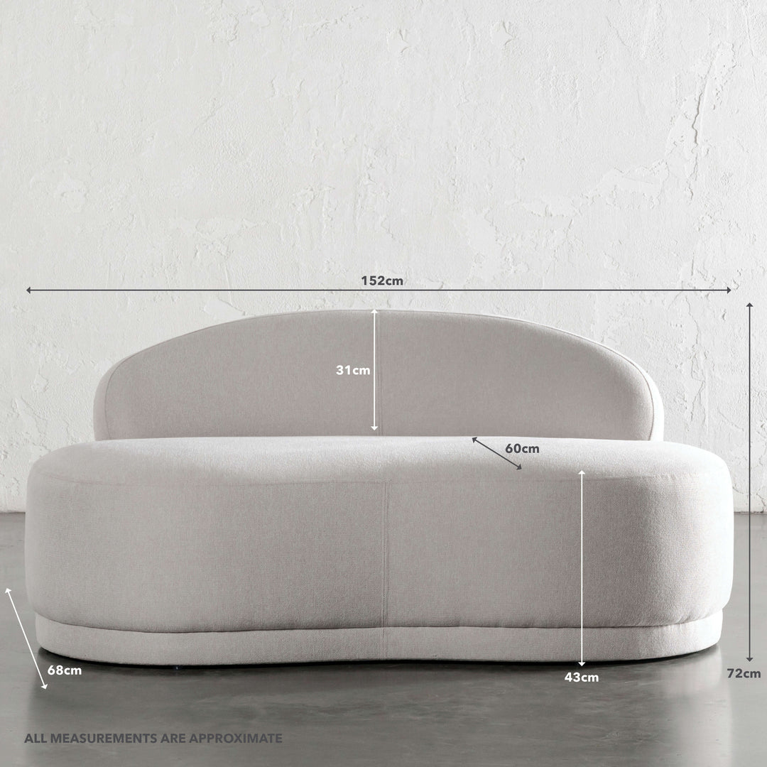 PONTOUX CURVED DAYBED  |  FLOODED GUM WISP | MEASUREMENTS