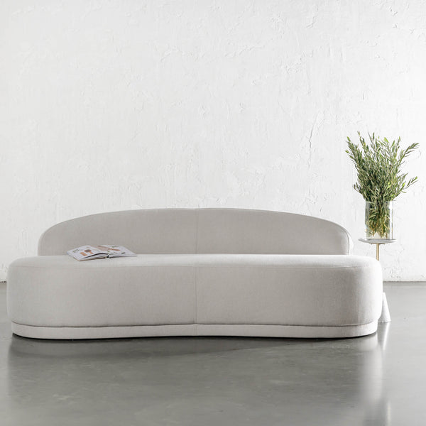 PONTOUX 3 SEATER CURVED SOFA  |  CANYON SAND HAZE