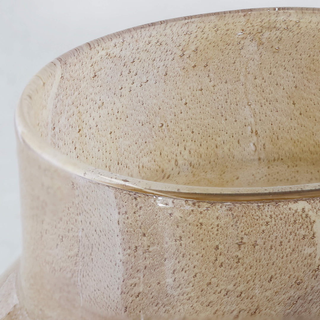 PRALI VASE  |  MED 22CM  |  BURNT AMBER GLASS