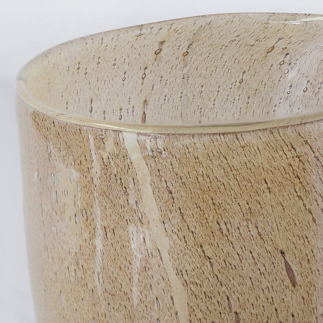 PRALI VASE  |  TALL 26CM  |  BURNT AMBER GLASS