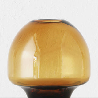 LIVING BY DESIGN EXCLUSIVE  |  PRELLI HAND BLOWN GLASS VASE | EXTRA LARGE |  AMBER GLASS