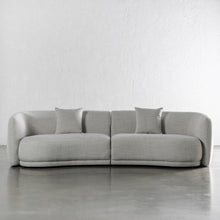 PURBECK CURVED SOFA UNSTYLED  |  AMMONITE SILVER