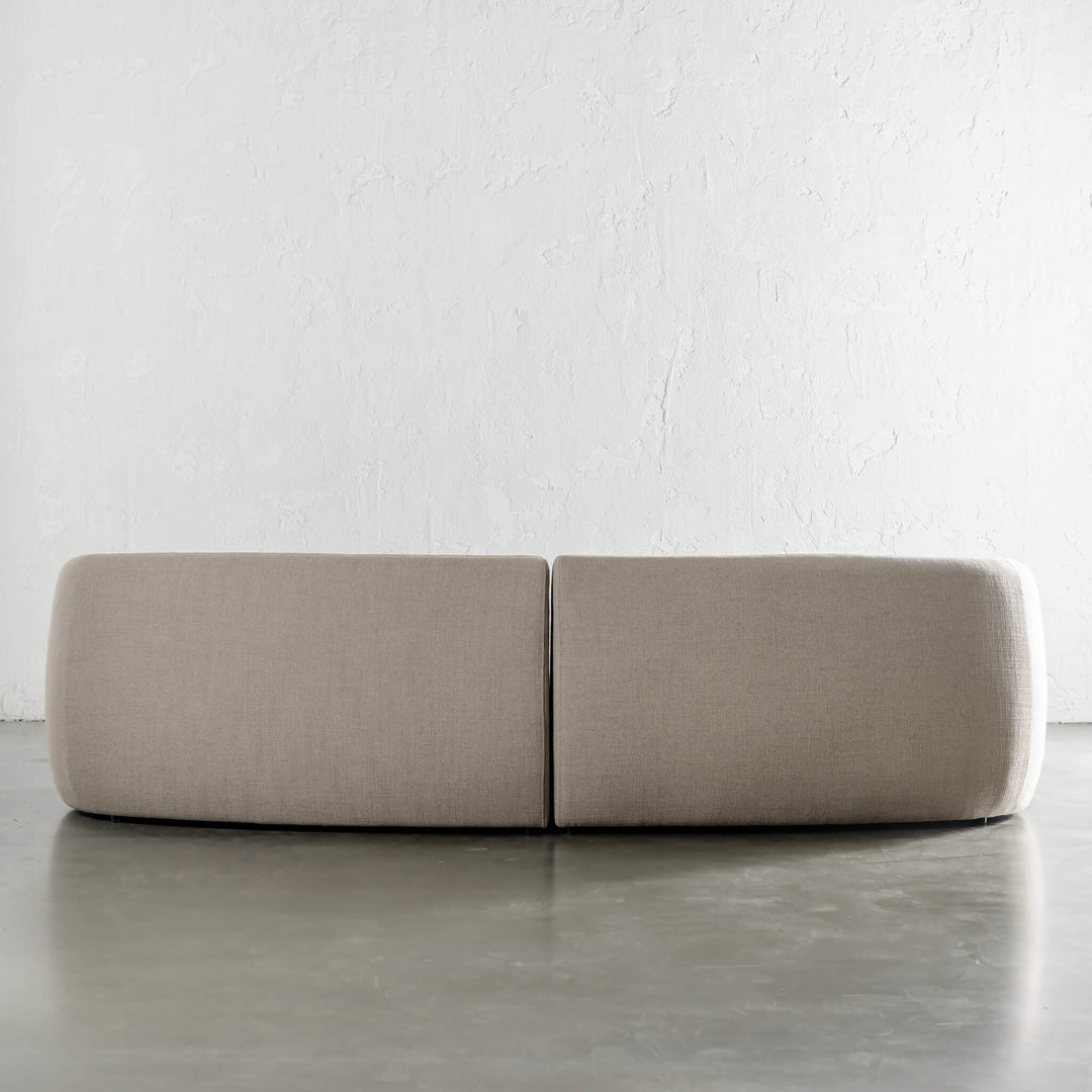 PURBECK CURVED SOFA  |  DEEP MANUKA WEAVE