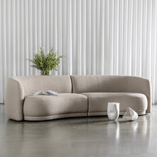 PURBECK CURVED SOFA  |  DEEP MANUKA WEAVE