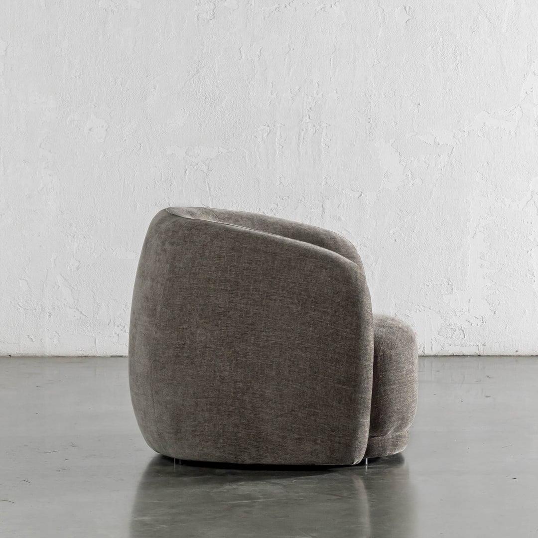 PURBECK CURVED ARMCHAIR   |  BRINDLE SHADOW