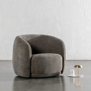 PURBECK CURVED ARMCHAIR   |  BRINDLE SHADOW