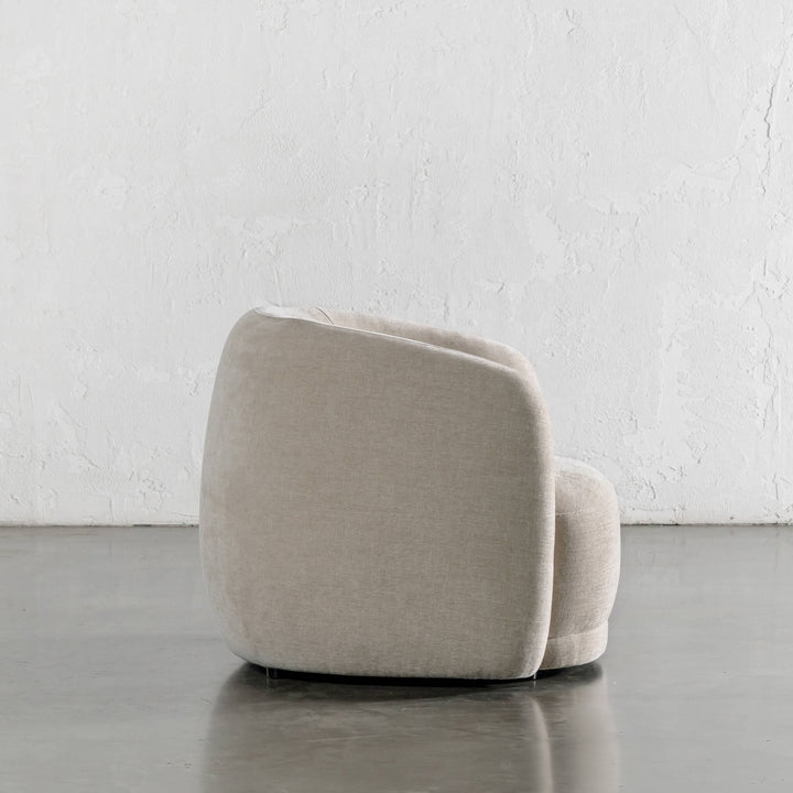 PURBECK CURVED ARMCHAIR   |  WARM SORRENTO SAND
