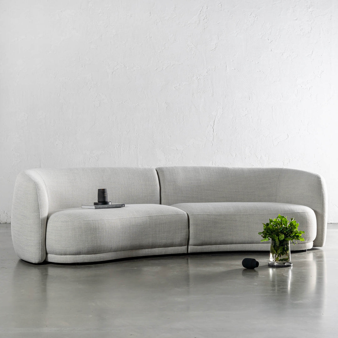 PRE ORDER  |  PURBECK CURVED SOFA  |  AMMONITE SILVER