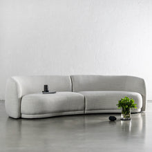 PURBECK CURVED SOFA  |  AMMONITE SILVER