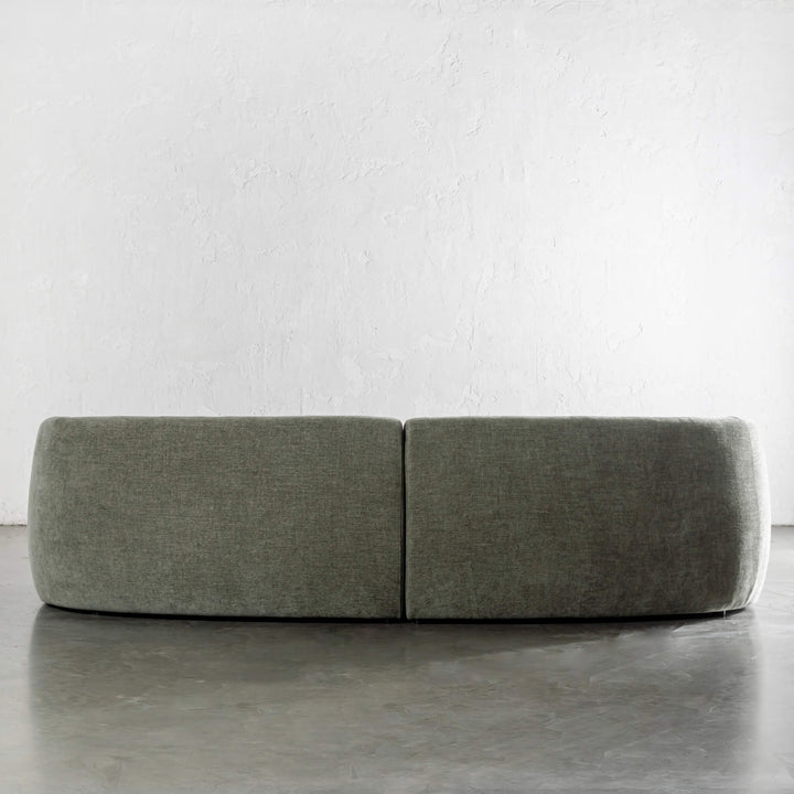 PURBECK CURVED SOFA  |  BAYSWATER GREEN
