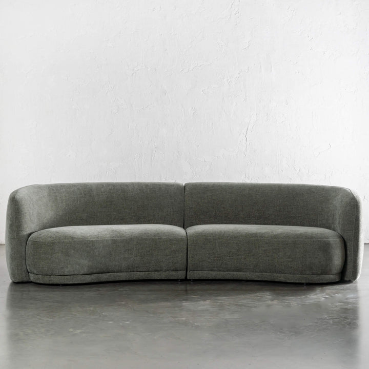 PURBECK CURVED SOFA  |  BAYSWATER GREEN