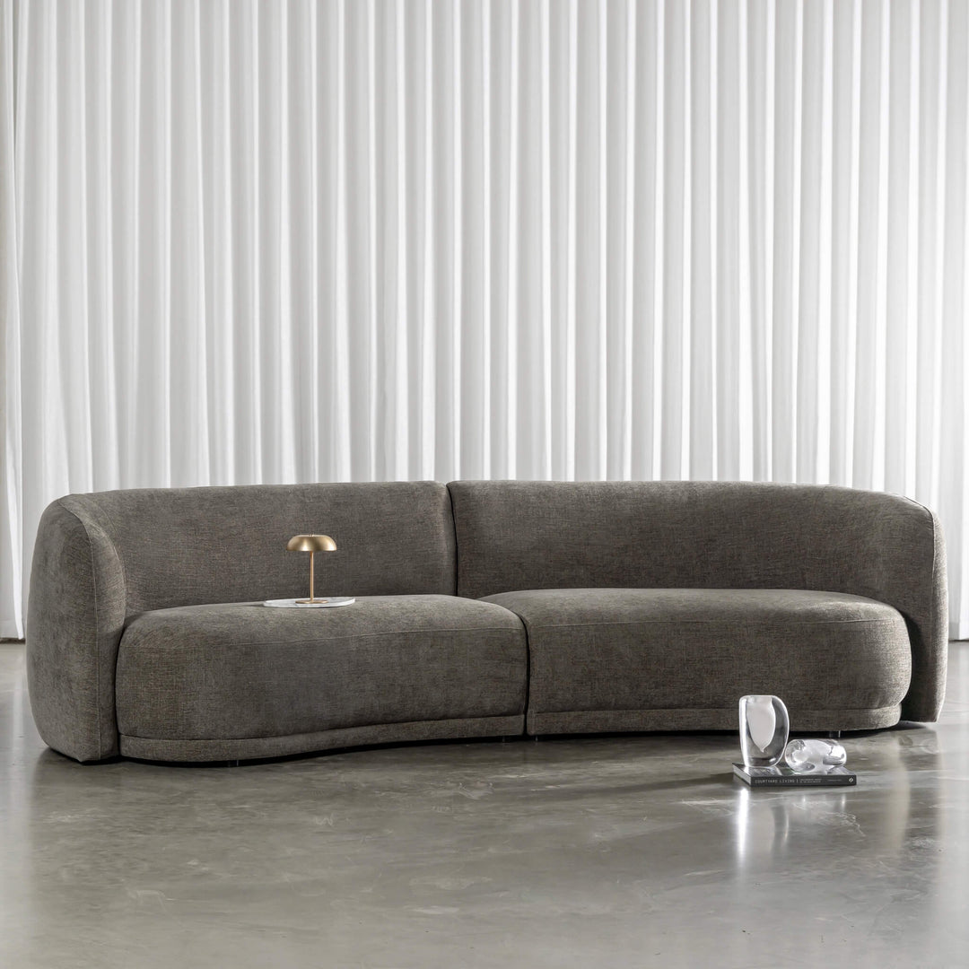 PURBECK CURVED SOFA
  |  BRINDLE SHADOW