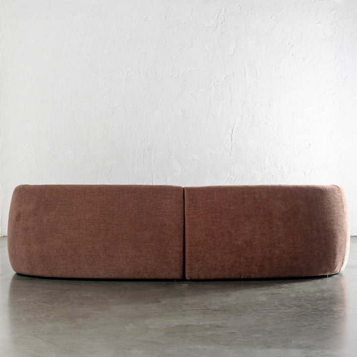 PURBECK CURVED SOFA  |  CLOVE DUST