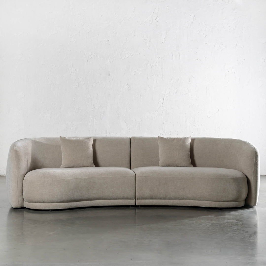 PURBECK CURVED SOFA  |  WARM SORRENTO SAND