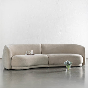 PURBECK CURVED SOFA  |  WARM SORRENTO SAND