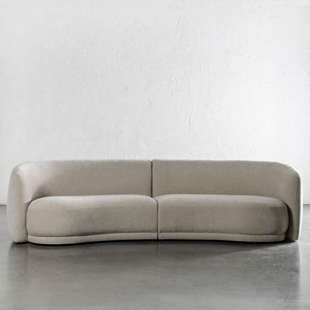PURBECK CURVED SOFA  |  WARM SORRENTO SAND