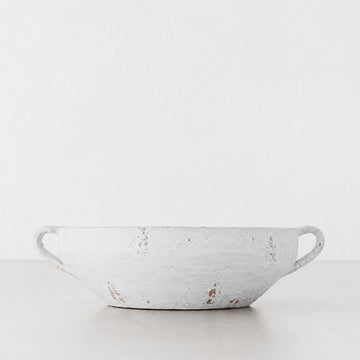 PAGLIONE BOWL  |  38CM  |  WHITE TERRRACOTTA