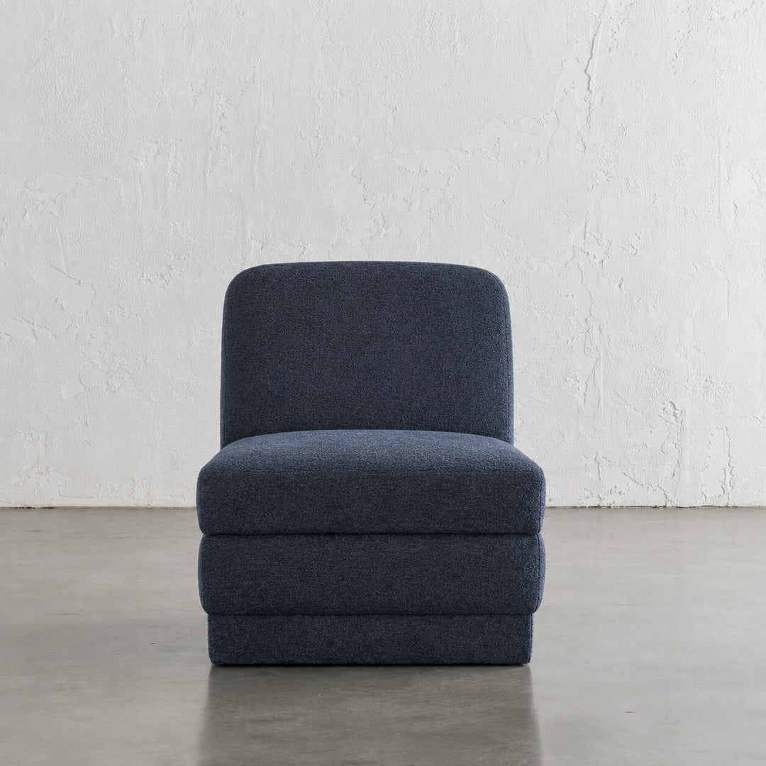 Palmera Armchair  |  REEF NAVY BOUCLE