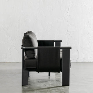 PALOMA CONTEMPO 4 PIECE BUNDLE | ANTHRACITE ALUMINIUM FRAME  |  SOFA SIDE VIEW