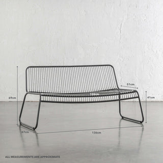 PALOMA JEDEAUX 2 SEATER | ANTHRACITE | MEASUREMENTS