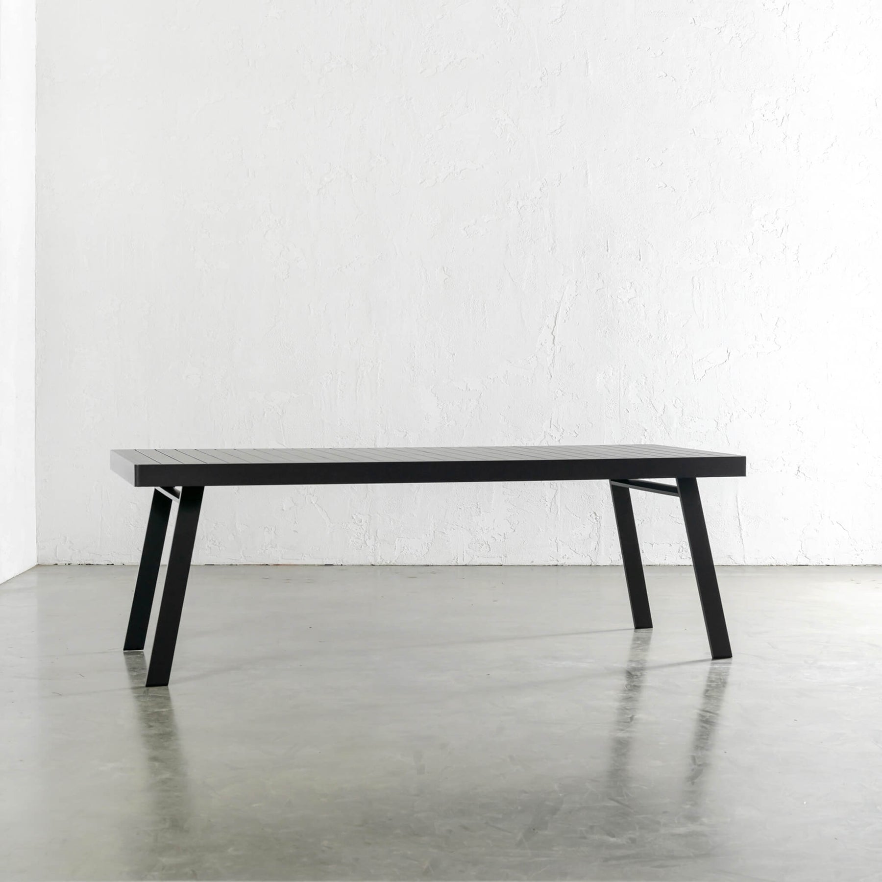 Table Slant PALOMA OUTDOOR SLATTED DINING TABLE | ANTHRACITE ALUMINIUM | OUTDOOR ...