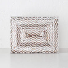 PAUME RATTAN RECTANGLE PLACEMAT  |  WHITE WASH  |  SET OF 4